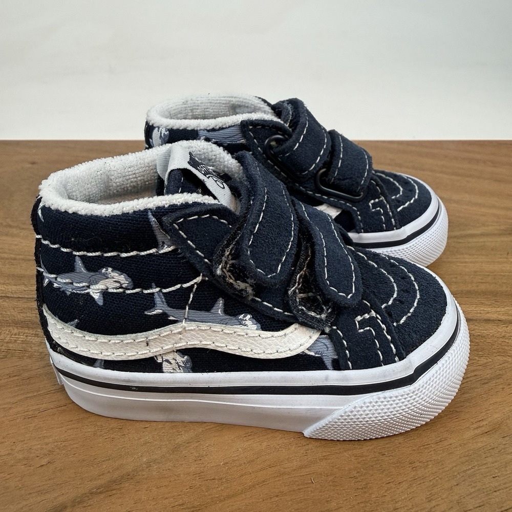 New Infant Baby Little Kids Vans Old Skool Sk8-Mid Reissue Sneakers Shoes‎ Sz 2